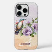 Personalisierte Wasserfarbe Hummingbird Case-Mate iPhone Hülle (Rückseite)