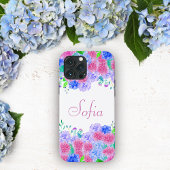 Personalisierte Wasserfarbe Hydrangea Case-Mate iPhone Hülle