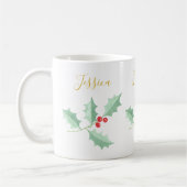 Personalisierte Wasserfarbe Kaffeetasse (Links)