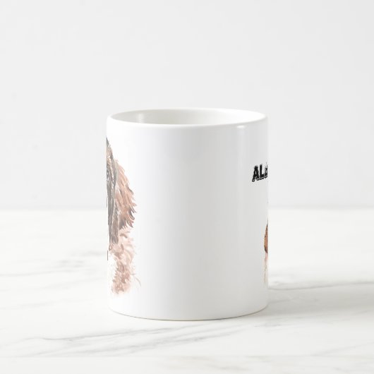 Personalisierte Wasserfarbe Kaffeetasse (Mittel)