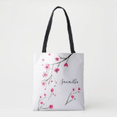 Personalisierte Wasserfarbe Kirschblossom Tasche (Vorderseite)