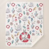 Personalisierte Wasserfarbe Name des Schiffes Sherpadecke (Vorderseite)