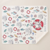 Personalisierte Wasserfarbe Name des Schiffes Sherpadecke (Vorderseite (Horizontal))