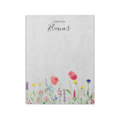 Personalisierte Wasserfarbe Notizblock (Rotiert)