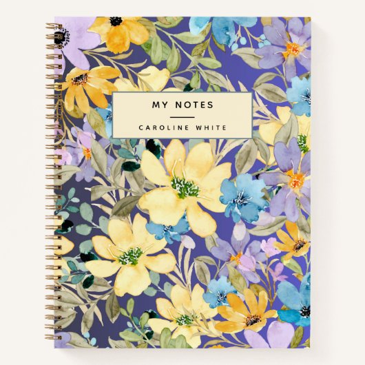 Personalisierte Wasserfarbe Notizblock (Vorderseite)