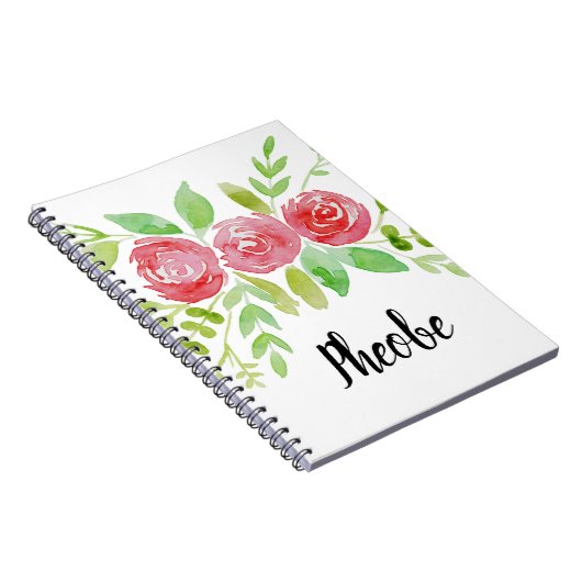 Personalisierte Wasserfarbe Notizblock (Rechte Seite)