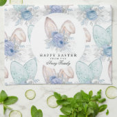 Personalisierte Wasserfarbe Ostern Sonnige Ohren Geschirrtuch (Gefaltet)