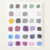 Personalisierte Wasserfarbe Planer (Rückseite)