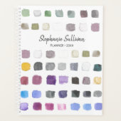 Personalisierte Wasserfarbe Planer (Vorderseite)