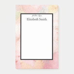 Personalisierte Wasserfarbe Post-it Klebezettel