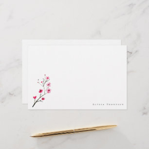 Personalisierte Wasserfarbe Sakura Kirschblossom Briefpapier