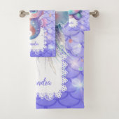 Personalisierte Wasserfarbe Untermeer Badhandtuch Set (Insitu)