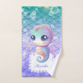 Personalisierte Wasserfarbe Untermeer Badhandtuch Set (Handtuch)