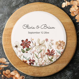 Personalisierte Wasserfarbe Vintage Wildblume Wies Magnet