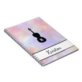 Personalisierte Wasserfarbe Viola Alto Clef (Mitte Notizblock (Rechte Seite)