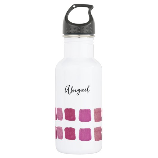 Personalisierte Wasserfarbe Wasser Flasche Edelstahlflasche (Vorderseite)