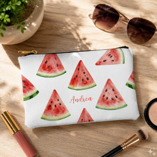 Personalisierte Wasserfarbe Wassermelonscheibe Zubehörtasche
