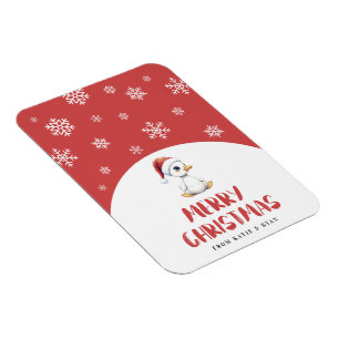 Personalisierte Wasserfarbe Weihnachtsgans Ente Magnet