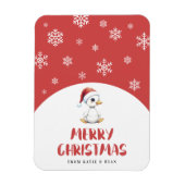Personalisierte Wasserfarbe Weihnachtsgans Ente Magnet (Vertikal)