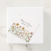 Personalisierte Wasserfarbe Wildblume Wiese Geschenkanhänger (Beispiel)