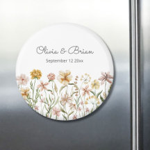 Personalisierte Wasserfarbe Wildblume Wiese