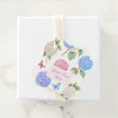 Personalisierte Wasserfarben-Hydrangea-Geschenkmar Geschenkanhänger (Beispiel)