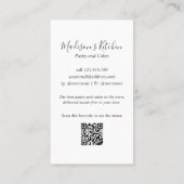 Personalisierte Wasserfarben Küche Backhilfsmittel Visitenkarte (Rückseite)