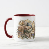 Personalisierte Wasserfarben-Lesecke Tasse (Links)
