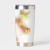 Personalisierte Wasserfarben-Libellen Thermobecher (Vorderseite)