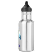 Personalisierte Wasserfarben Perlen 'n Feathers Edelstahlflasche (Rechts)