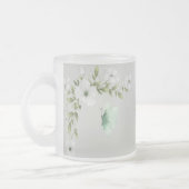 Personalisierte Wasserfarben-Schmetterlinge und Bl Mattglastasse (Links)