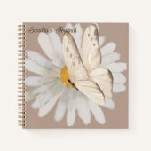 Personalisierte Wasserfarben-Schmetterlinge und Bl Notizblock (Vorderseite)