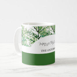Personalisierte Wasserfarbenbaum Kaffeetasse
