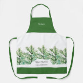 Personalisierte Wasserfarbenbaum Schürze (Vorderseite)