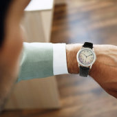 Personalisierte Wasserfarbenblüte - Männerüberwach Armbanduhr