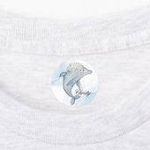 Personalisierte Wasserfarbendelfine Etiketten (Befestigt)