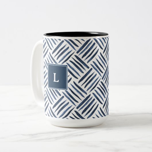 PERSONALISIERTE WASSERFARBENE Tasse (Vorderseite Links)