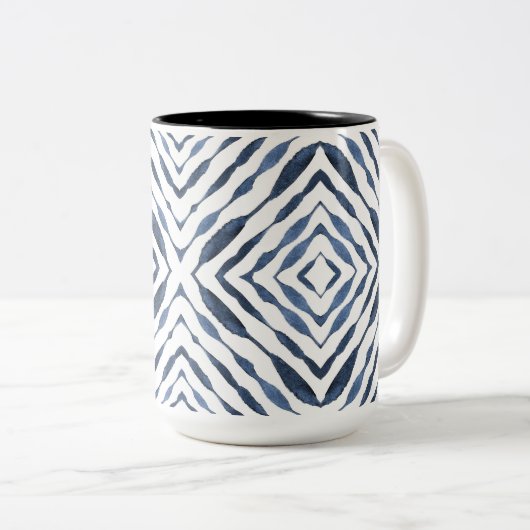 PERSONALISIERTE WASSERFARBENE Tasse (VorderseiteRechts)