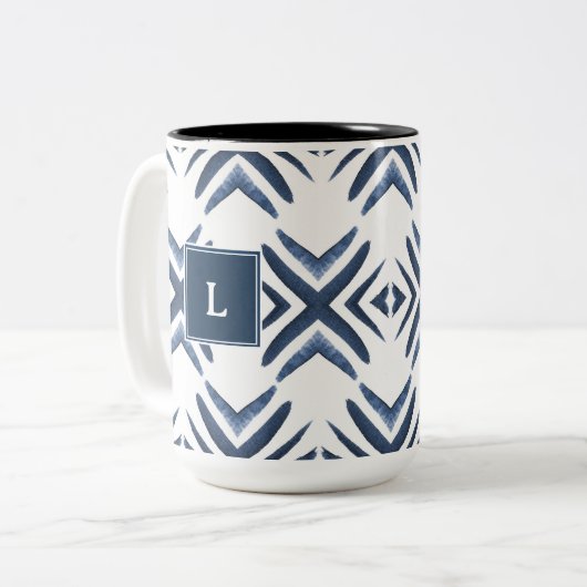 PERSONALISIERTE WASSERFARBENE Tasse (Vorderseite Links)