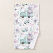 Personalisierte Wasserfarbenelemente im Frühjahr Badhandtuch Set (Handtuch)