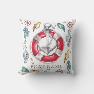 Personalisierte Wasserfarbenelemente Kissen