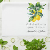 Personalisierte Wasserfarbenemon Geschirrtuch (Gefaltet)