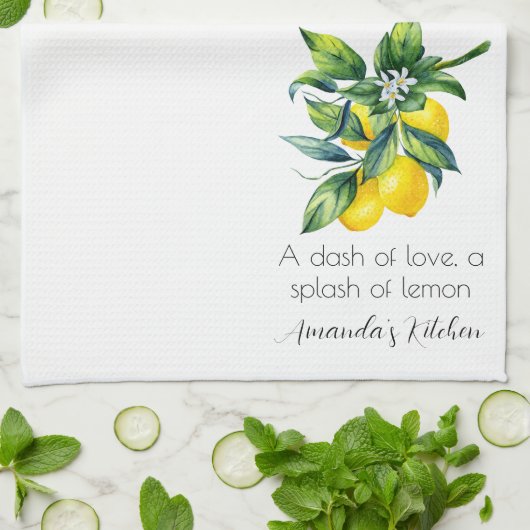 Personalisierte Wasserfarbenemon Geschirrtuch (Gefaltet)