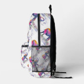 Personalisierte Wasserfarbenfrohe Elefanten Bedruckter Rucksack (Rechts)