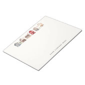 Personalisierte Wasserfarbenhäuser Realty Notizblock (angewinkelt)