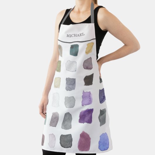 Personalisierte Wasserfarbenkünstlerin Schürze (InSitu)