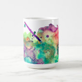 Personalisierte Wasserfarbenlackierung Spritzer 3 Kaffeetasse (Mittel)