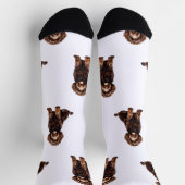 Personalisierte Wasserfarbenleder Socken (Oben)