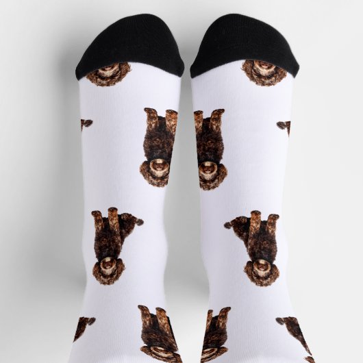 Personalisierte Wasserfarbenleder Socken (Oben)