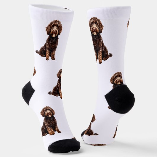 Personalisierte Wasserfarbenleder Socken (Gewinkelt)